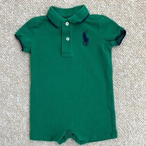 Ralph Lauren Signature Logo Shortall Romper